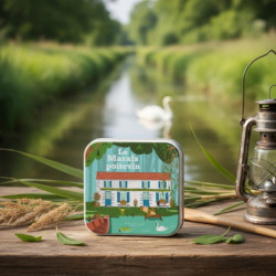 Boîte savon Marais Poitevin caramels au beurre salé et à la fleur de sel