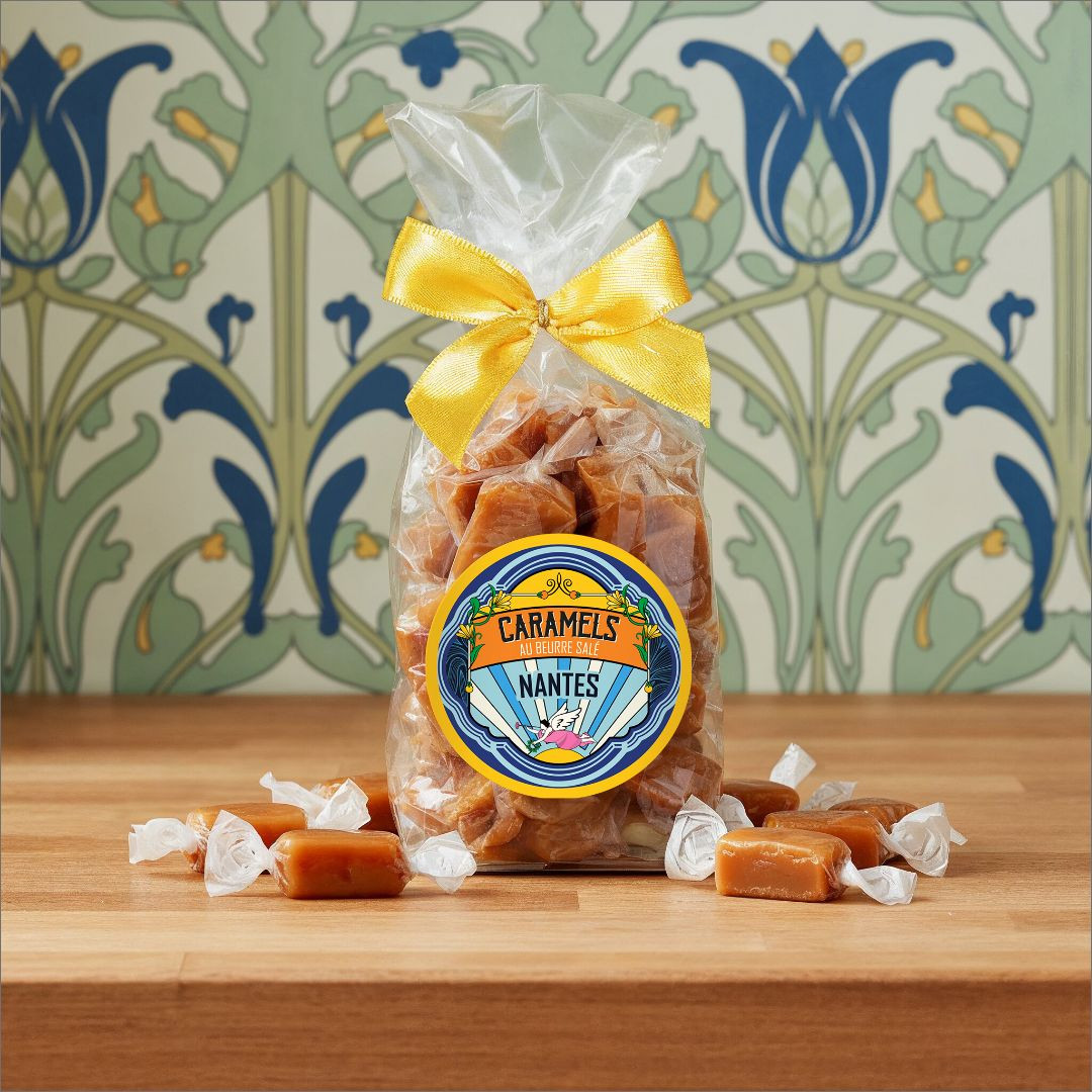 Achat Sachet Nantes art nouveau caramels au beurre salé et fleur de sel de Guérande en ligne 3 