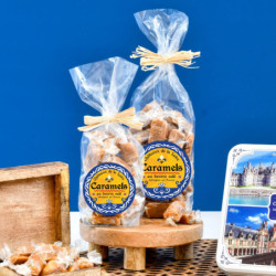 Sachet multivues illustration Chateaux caramel au beurre sale et à la fleur de sel de Guérande