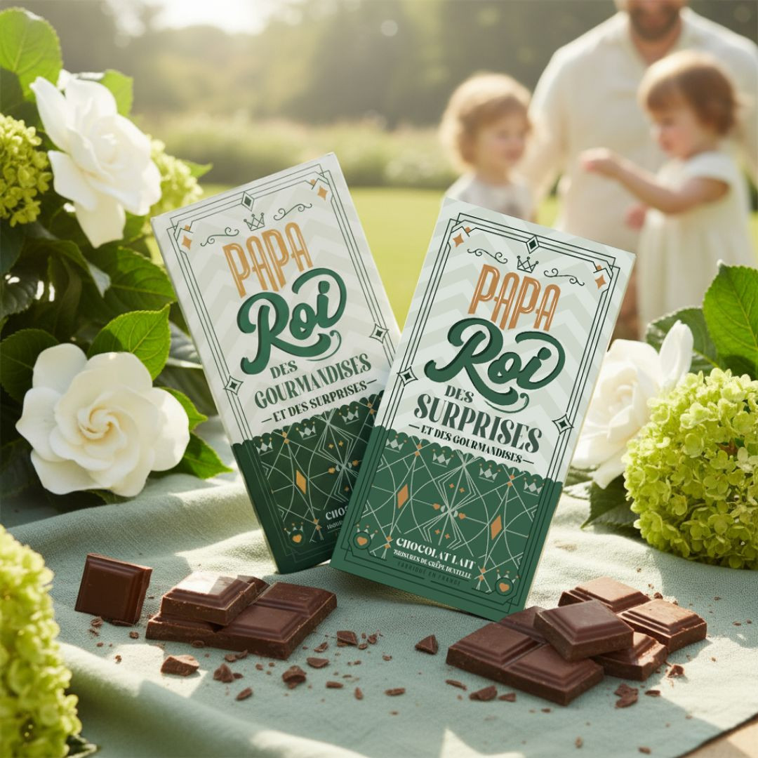 Achat Tablette Papa chocolat lait crêpe dentelle en ligne 4 