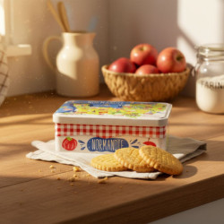 Boite sucre carte de normandie sablés normands