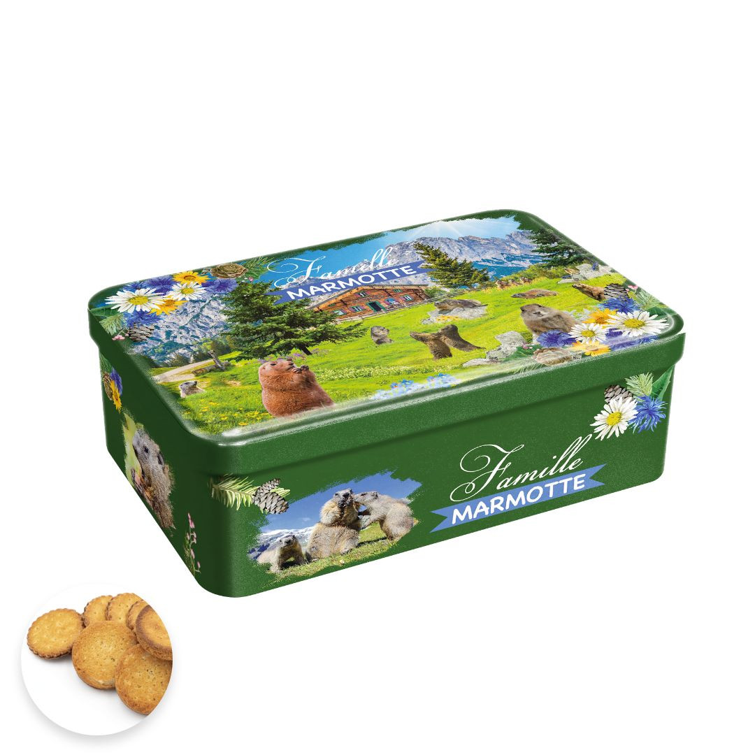 Achat Boite sucre famille marmotte collection montagnes été assortiment en ligne 1 