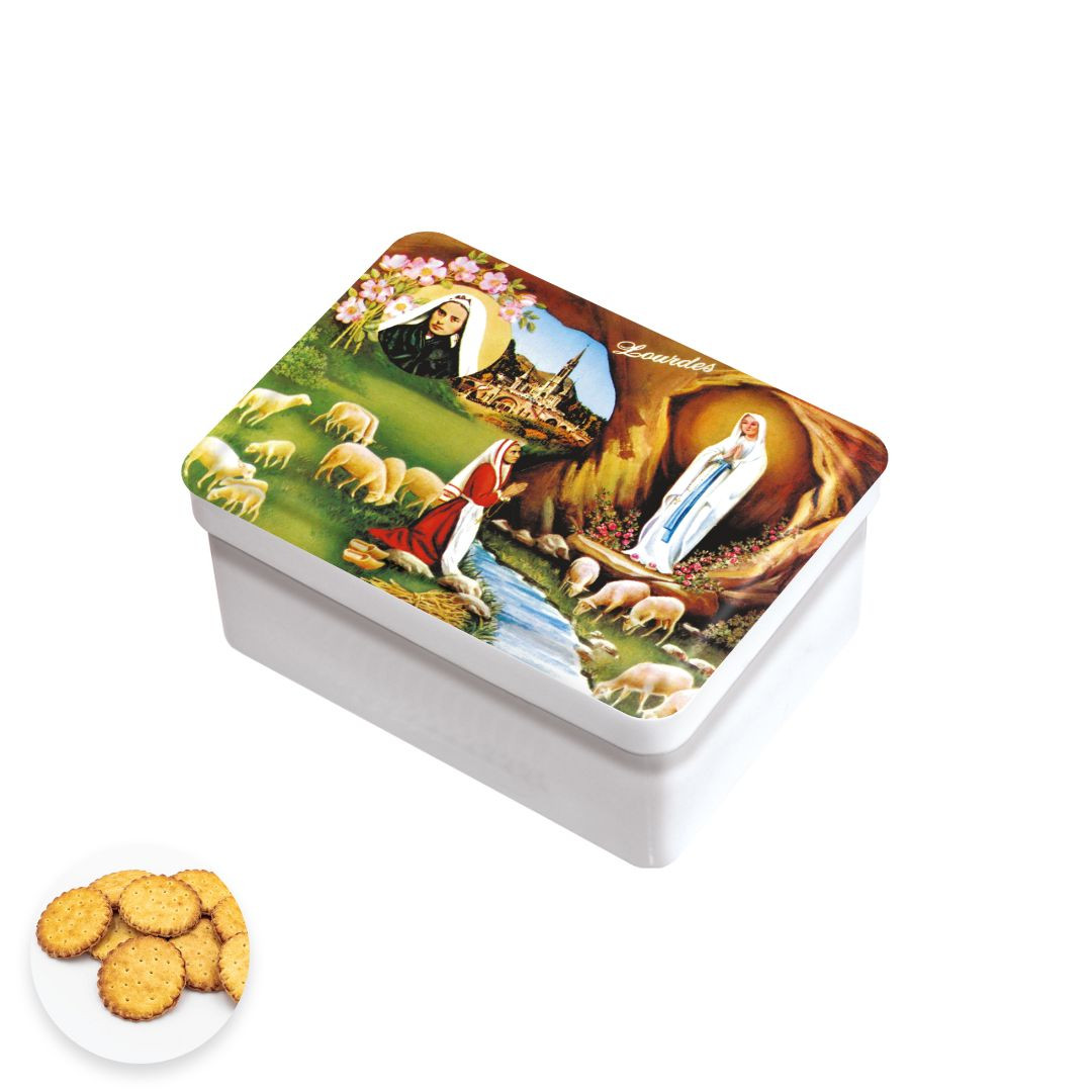 Achat Boîte sucrette Lourdes moutons galettes nature pur beurre en ligne 1 