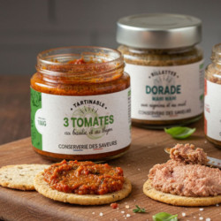Tartinable aux 3 tomates au thym et au basilic 100g