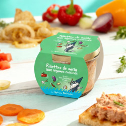 Rillettes de merlu aux légumes confits 90g