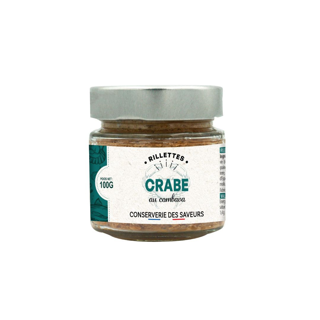 Achat Rillettes de crabes tourteaux au combava 100g en ligne 1 