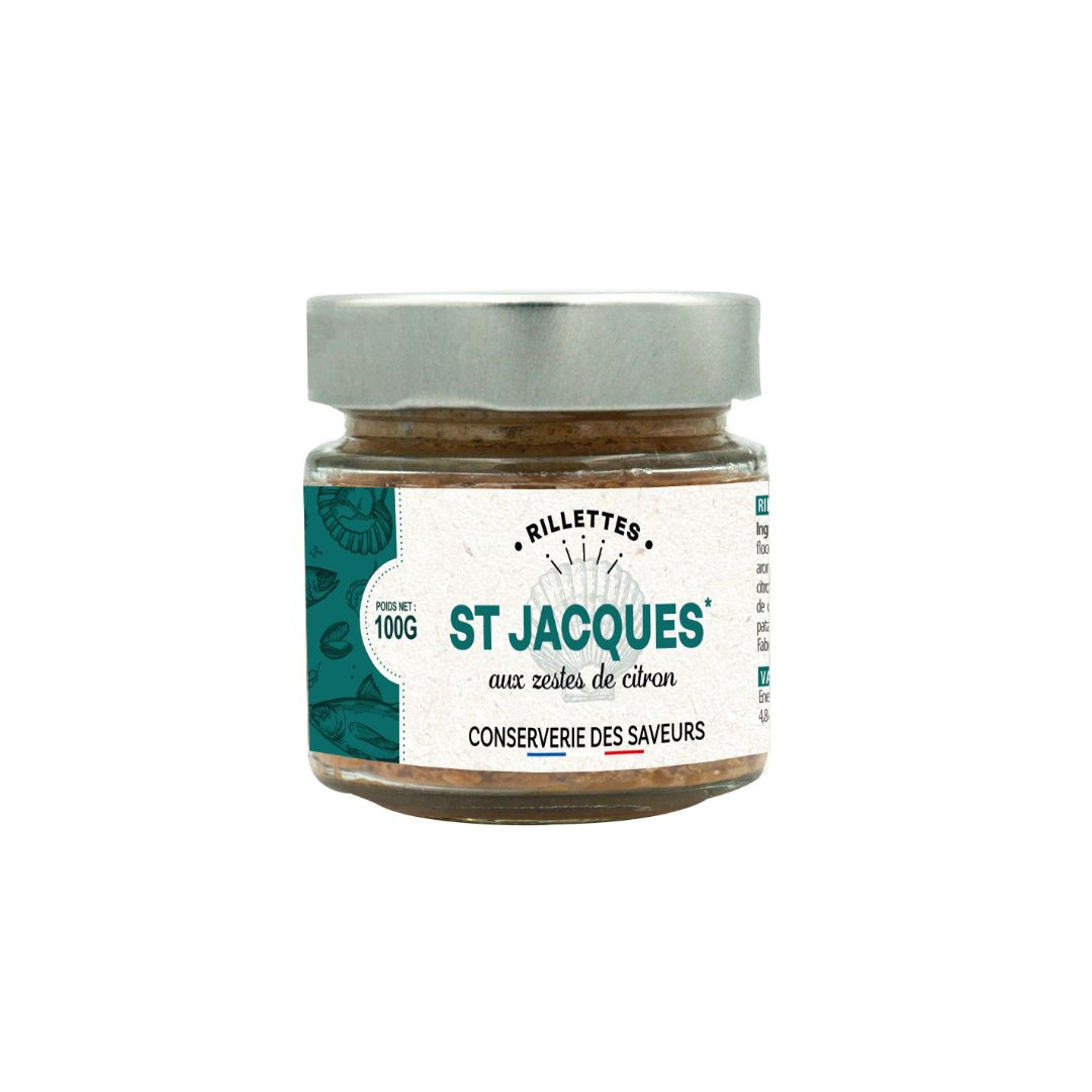 Achat Rillettes de St Jacques aux zestes de citron 100g en ligne 1 
