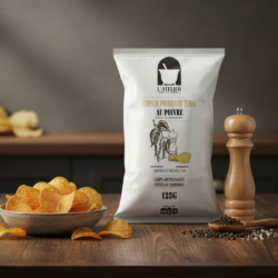 Chips assaisonnées au poivre de Madagascar