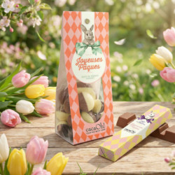 Sachet œufs bicolores lait et blancs