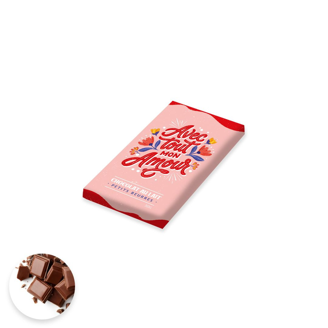 Achat Tablette Avec tout mon amour au chocolat au lait et petits beurres en ligne 1 
