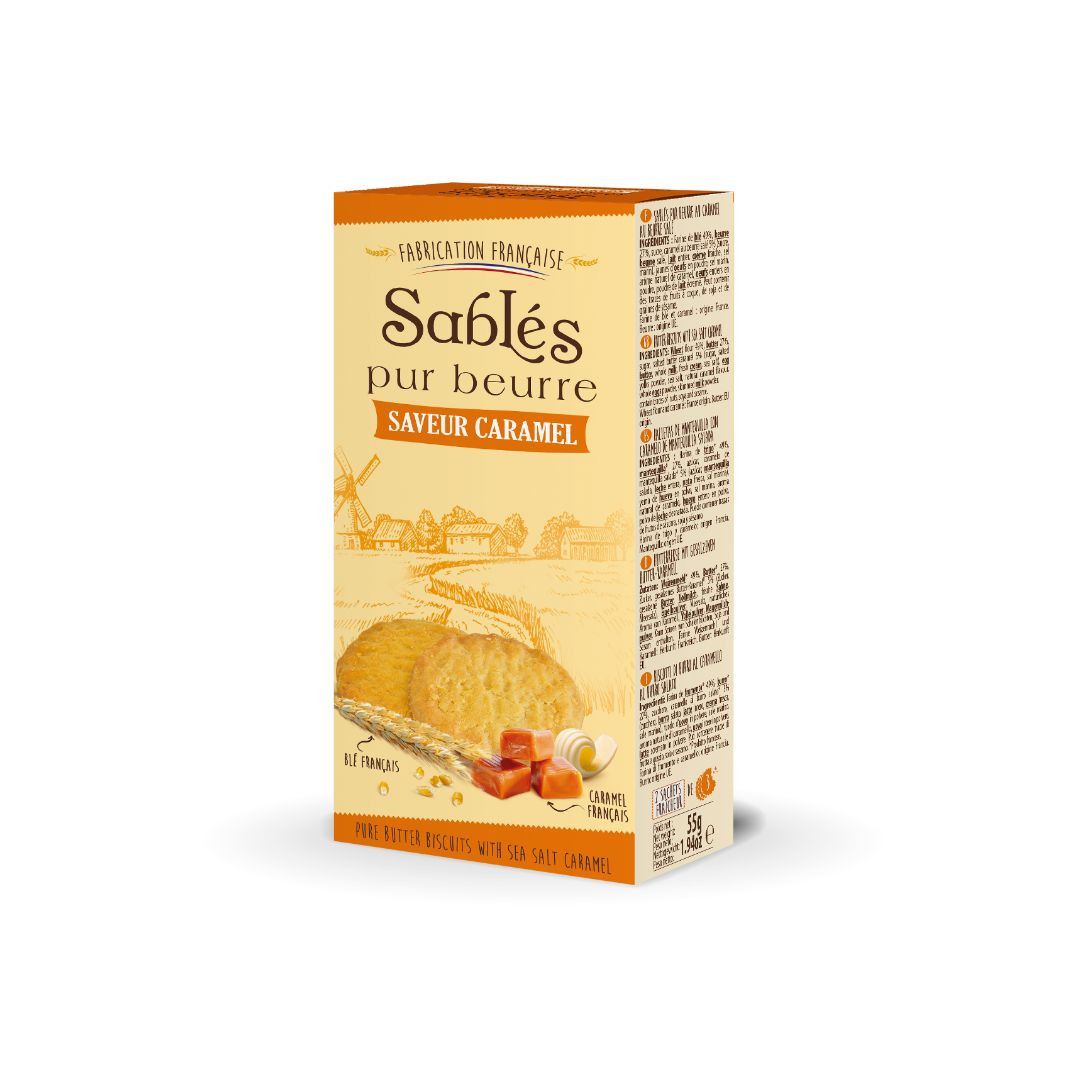 Achat Etui pocket sablés pur beurre saveur caramel en ligne 1 