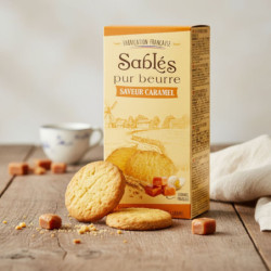 Etui pocket sablés pur beurre saveur caramel