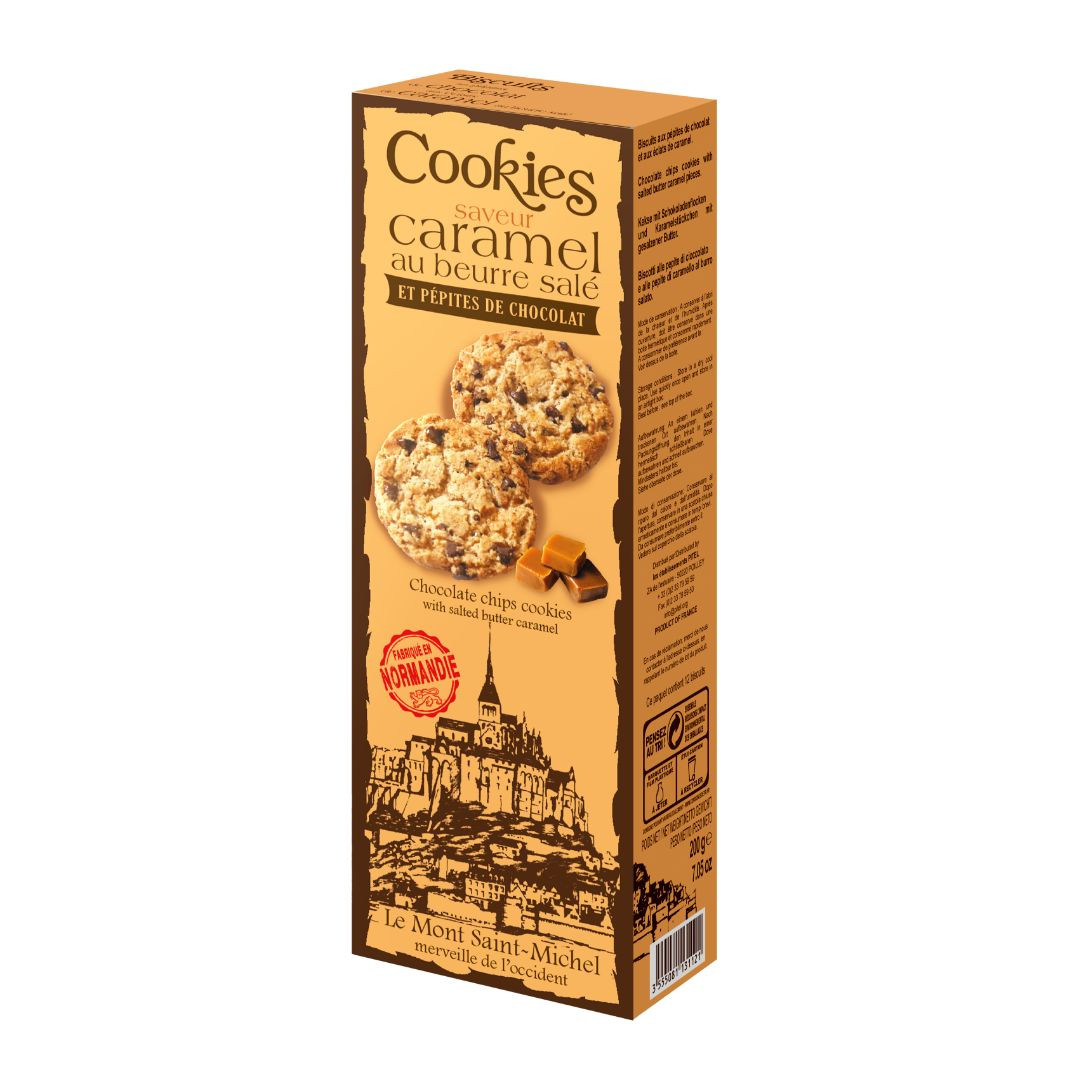 Achat Étui Mont-Saint-Michel biscuits aux pépites de chocolat et éclats de caramel en ligne 1 