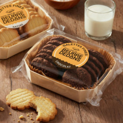 Barquette galettes fines pur beurre chocolat