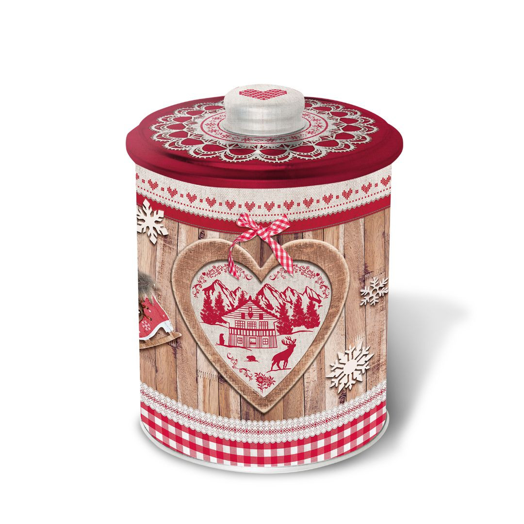 Achat Boite à biscuit montagne coeur rouge VIDE en ligne 1 