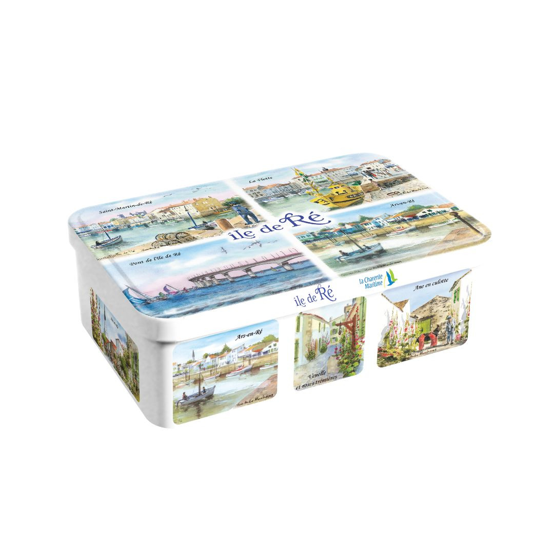 Achat Boite sucre Ile de Ré multivues aquarelle en ligne 1 