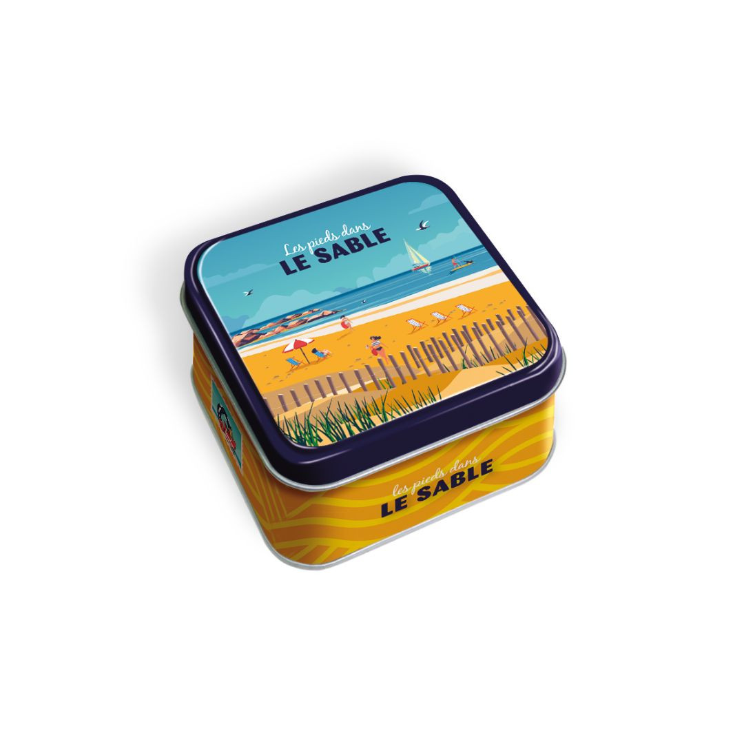 Achat Boite mini carrée les pieds dans le sable VIDE en ligne 1 