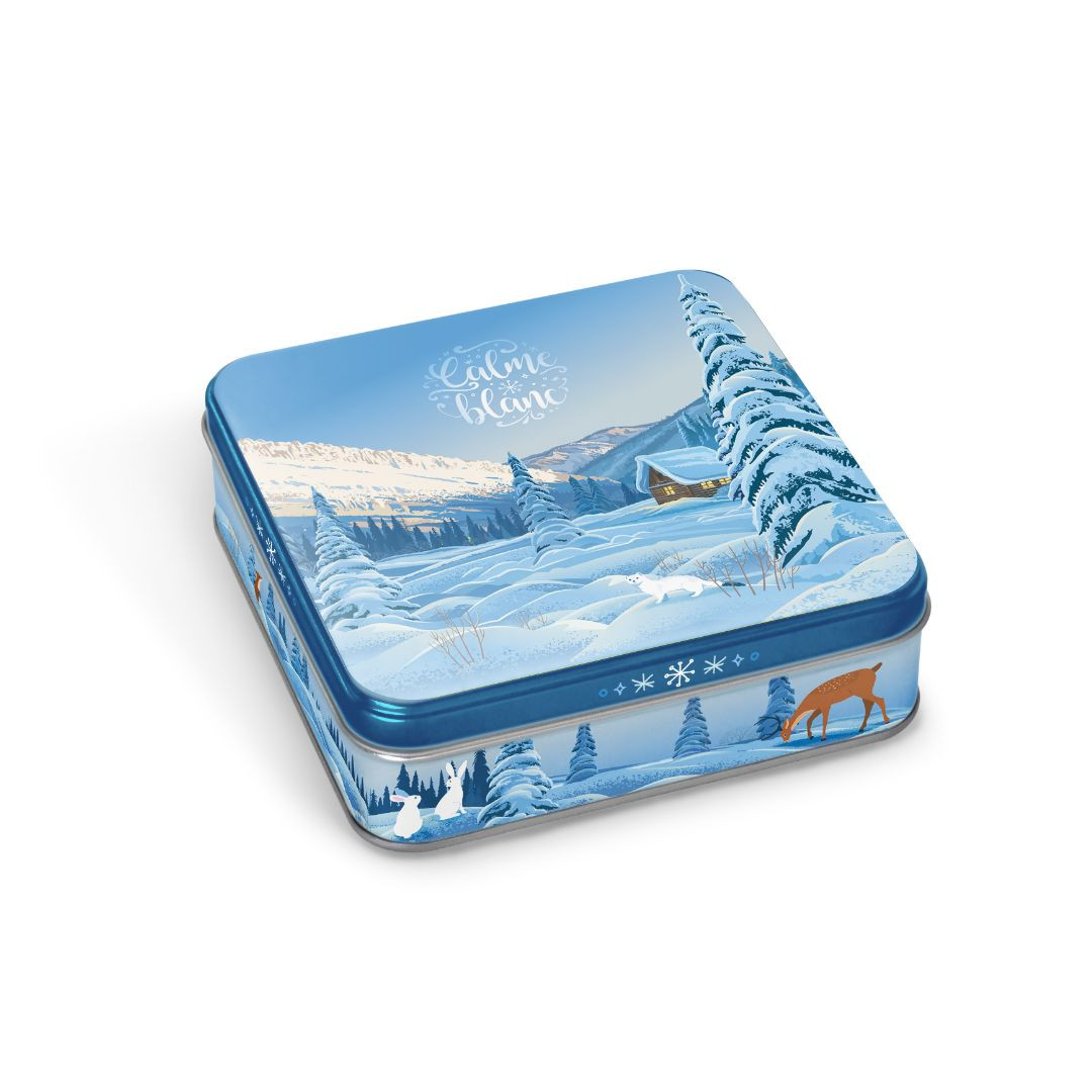 Achat Boite carrée calme blanc VIDE en ligne 1 