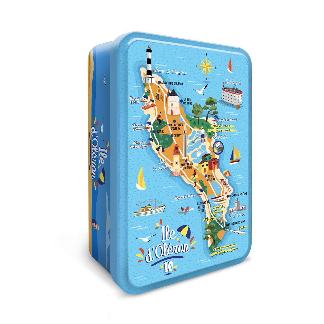 Achat Boite sucre carte ile d'Oléron VIDE en ligne 1 