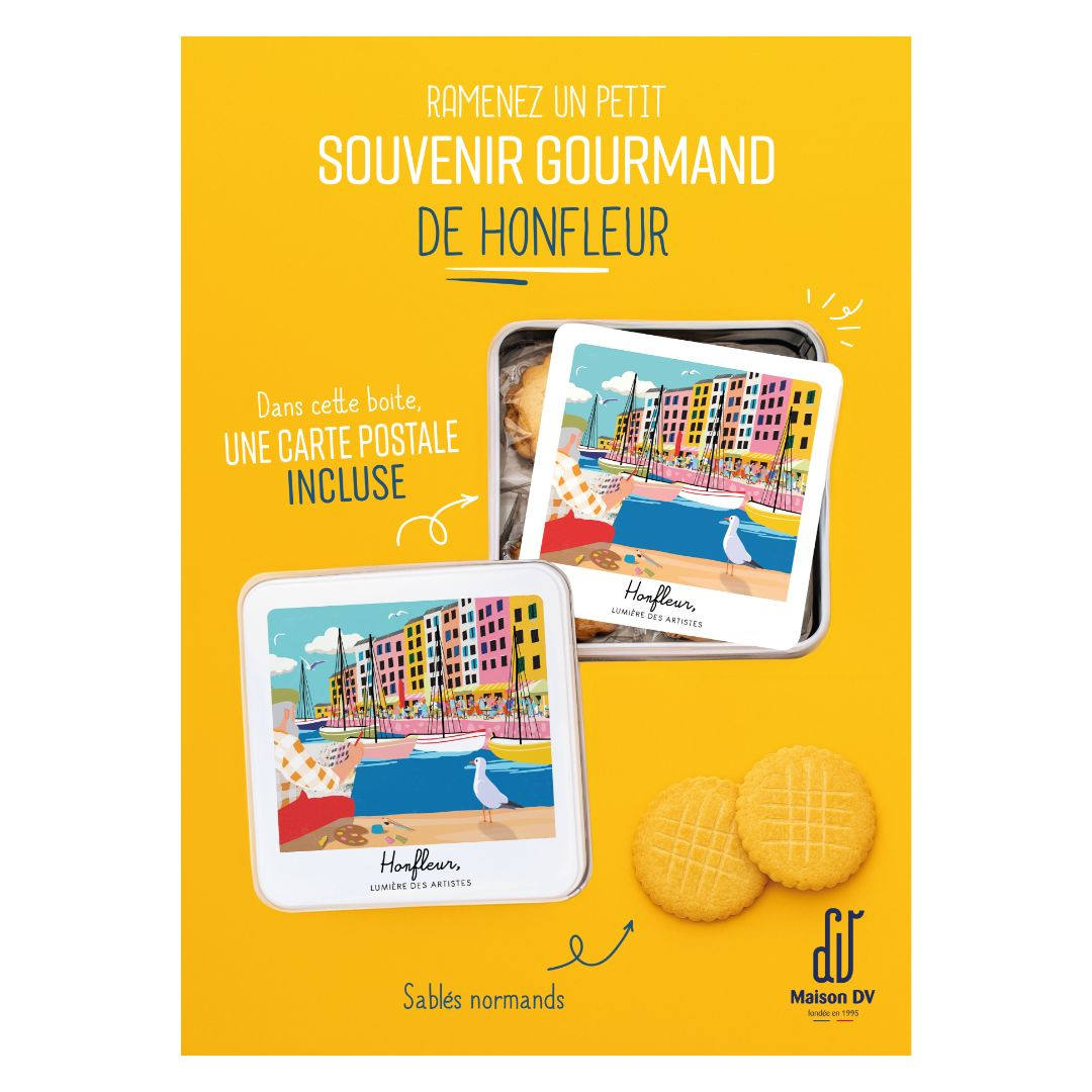 Achat Affiche A4 Boîte carrée polaroïd Honfleur en ligne 1 