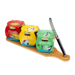 Planchette apéro mer Hihihi x3 rillettes de 90g + toastineur 270g