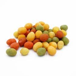 Bouteille en verre voyages gourmands billes de cacahuètes épicées sichuan et wasabi