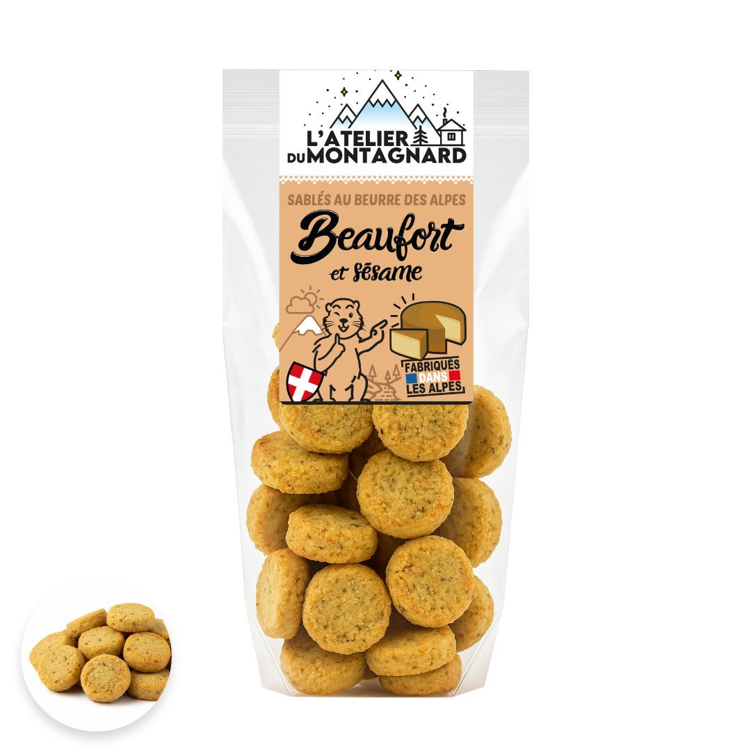 Achat Sachet de sablés au beaufort et sésame en ligne 1 