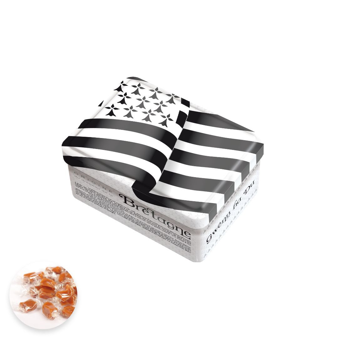Achat Boîte sucrette drapeau breton caramels au beurre salé et à la fleur de sel de Bretagne en ligne 1 