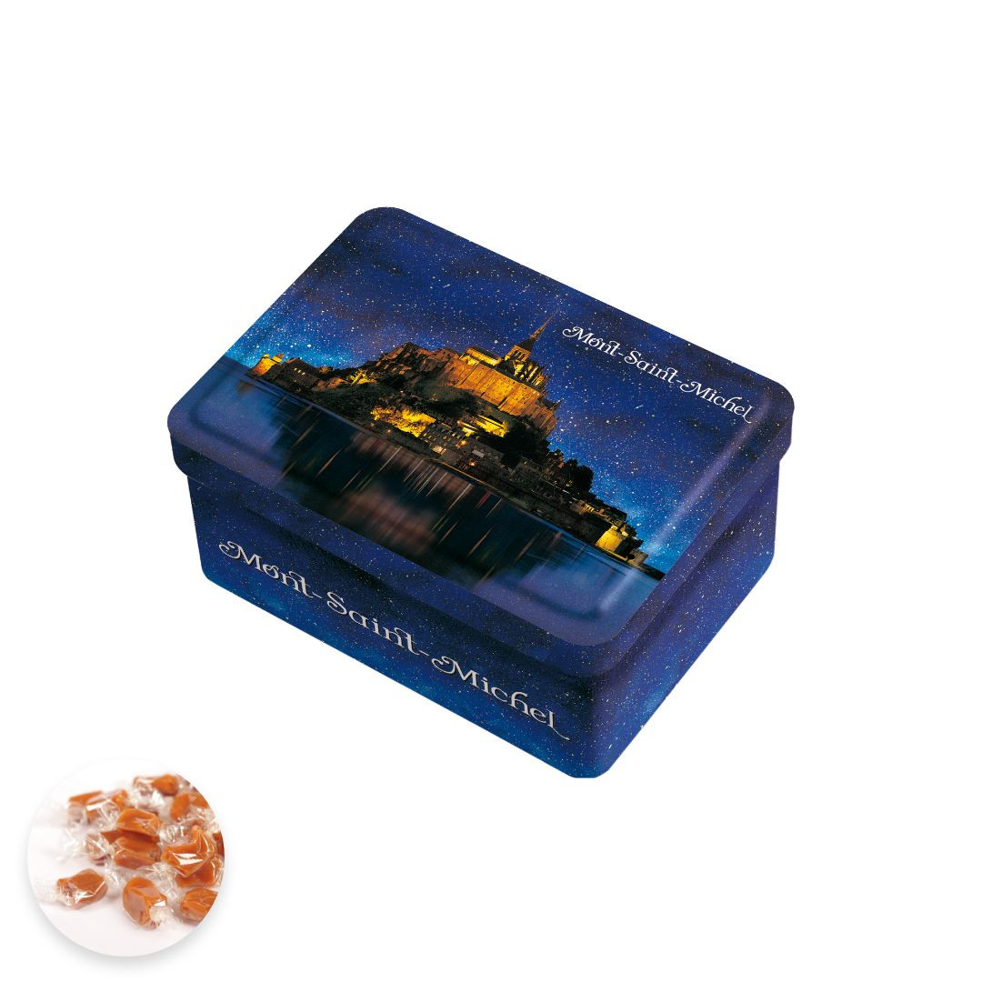 Achat Boîte sucrette Mont-Saint-Michel nuit caramels au beurre salé fabriqués en Normandie en ligne 1 