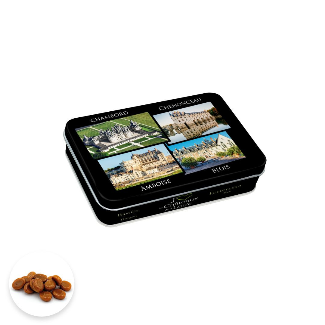 Achat Boîte pastille j'aime les châteaux de la Loire bonbons caramels à la crème en ligne 1 
