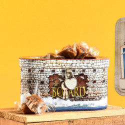 Boîte Fort Boyard caramels au beurre salé et fleur de sel de l'île d'Oléron