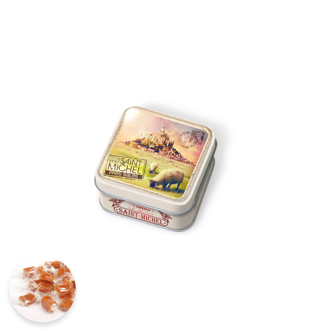 Achat Boîte savon Mont-Saint-Michel vintage caramels au beurre salé fabriqués en Normandie en ligne 1 