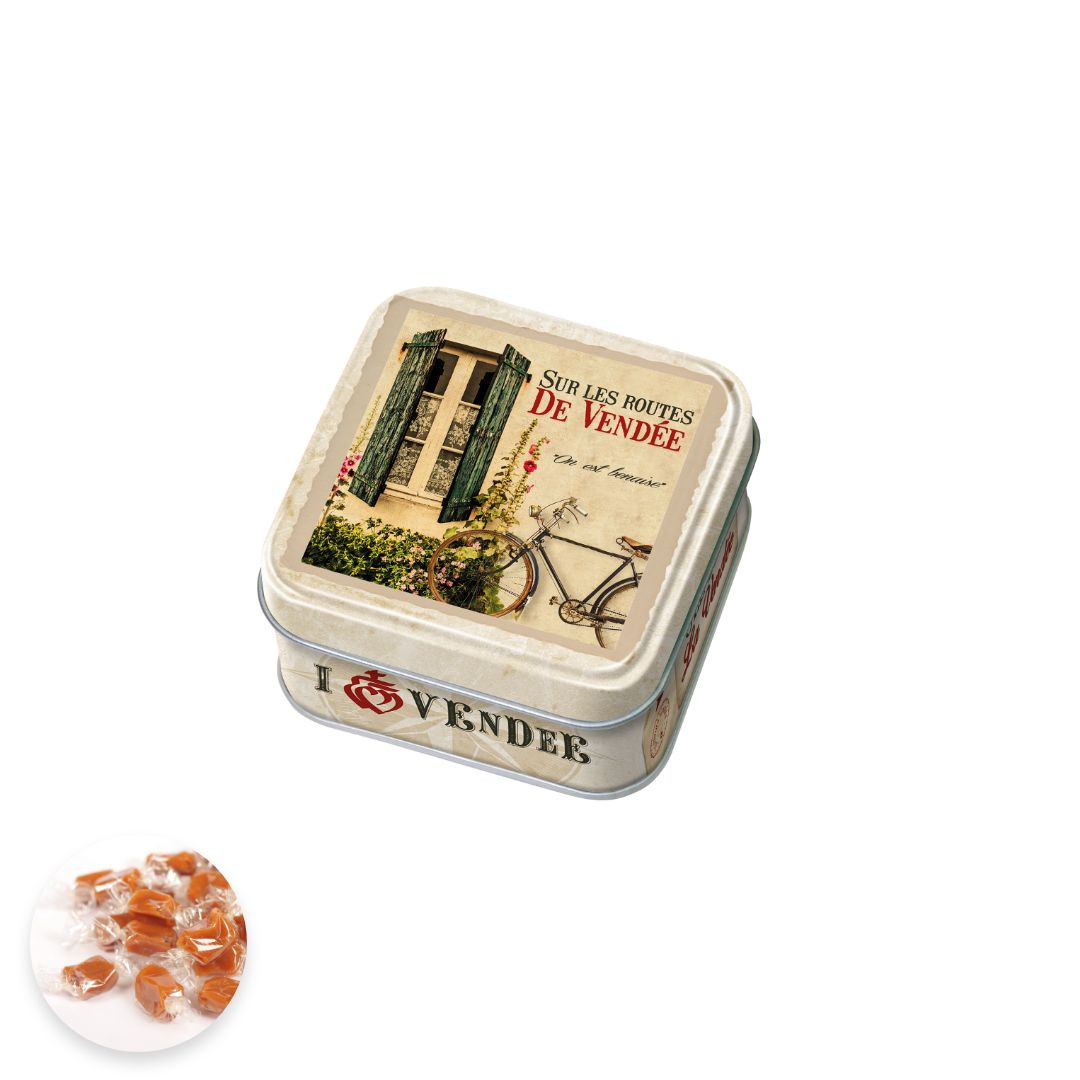 Achat Boîte savon Vendée vintage sur les routes de Vendée caramels au beurre salé et à la fleur de sel de Vendée en ligne 1 