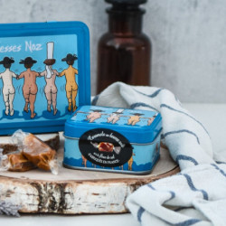 Boîte savon fesses noz caramels au beurre salé et à la fleur de sel de Bretagne