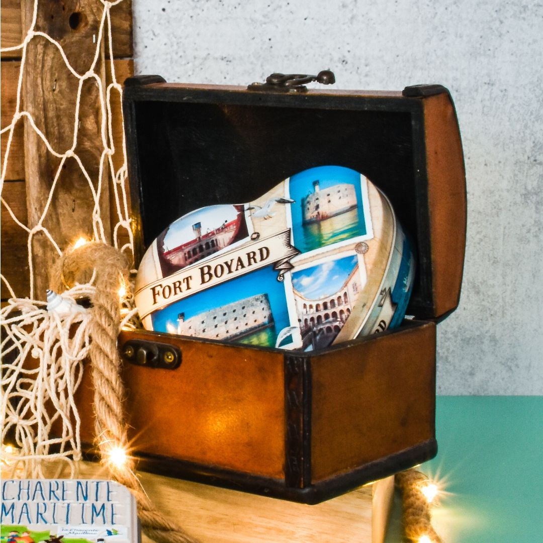 Achat Boîte cœur Fort Boyard parchemin bonbons caramel à la crème en ligne 3 