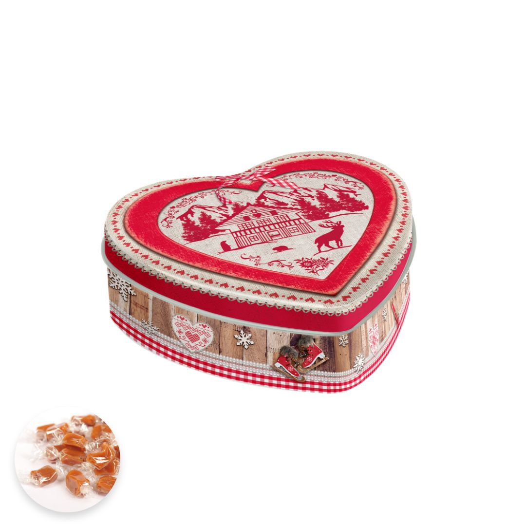 Achat Boîte cœur collection cœur rouge caramels au beurre salé en ligne 1 