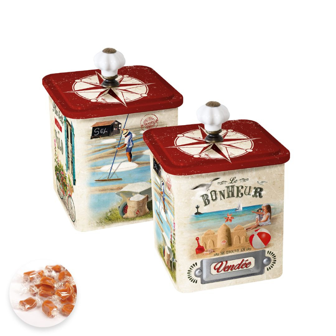 Achat Boîte demi collector caramels au beurre salé et à la fleur de sel de Vendée en ligne 1 