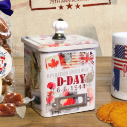 Boîte demi collector D-DAY caramels au beurre salé fabriqués en Normandie