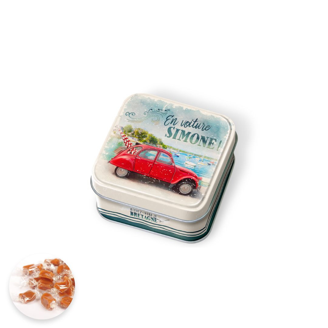 Achat Boîte savon Bretagne vintage voiture simone caramels au beurre salé et à la fleur de sel de Bretagne en ligne 1 