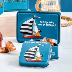 Boîte savon mets les voiles caramels au beurre salé et à la fleur de sel de Bretagne