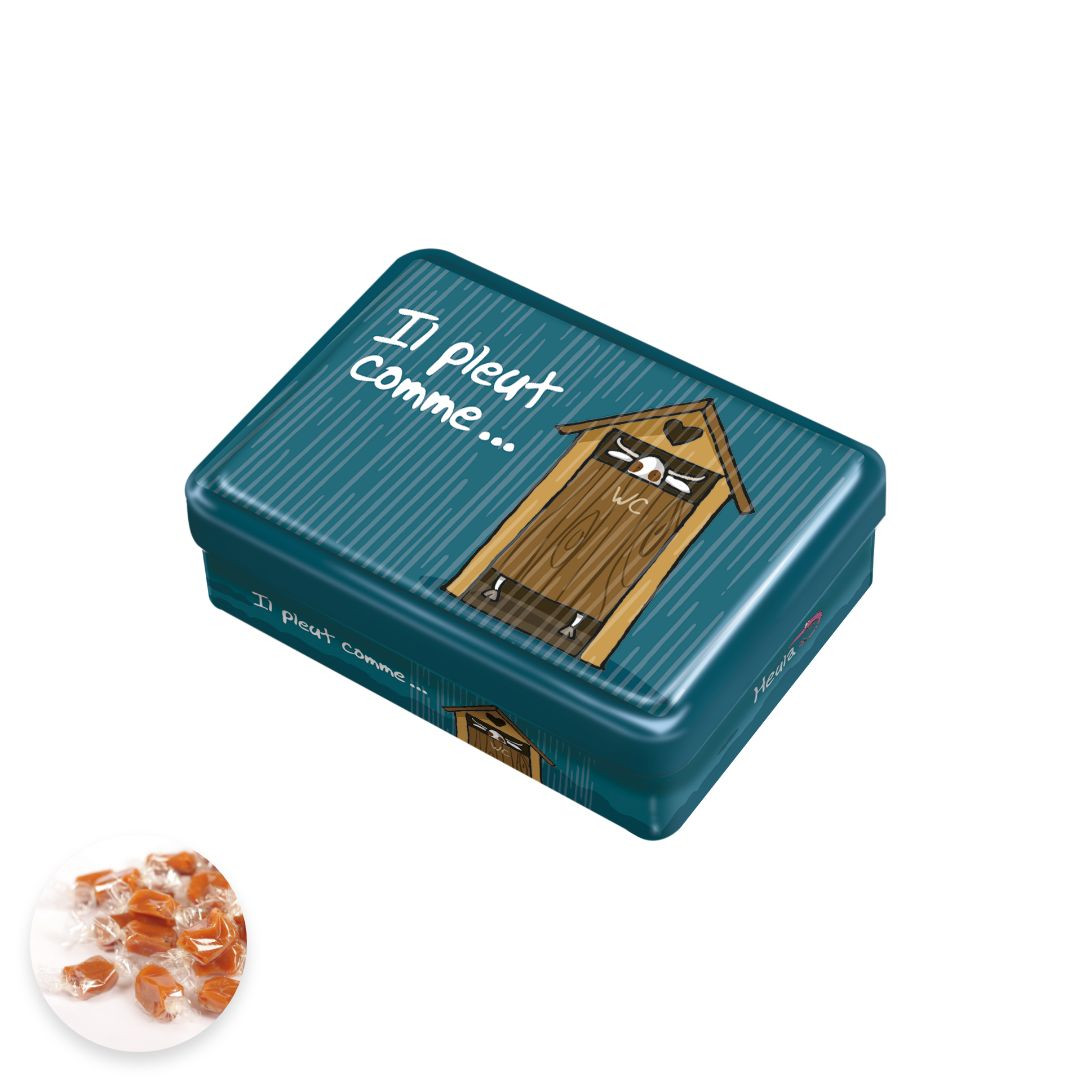 Achat Boîte demi sucrette Il pleut comme … " HIHIHI caramels au beurre salé" en ligne 1 