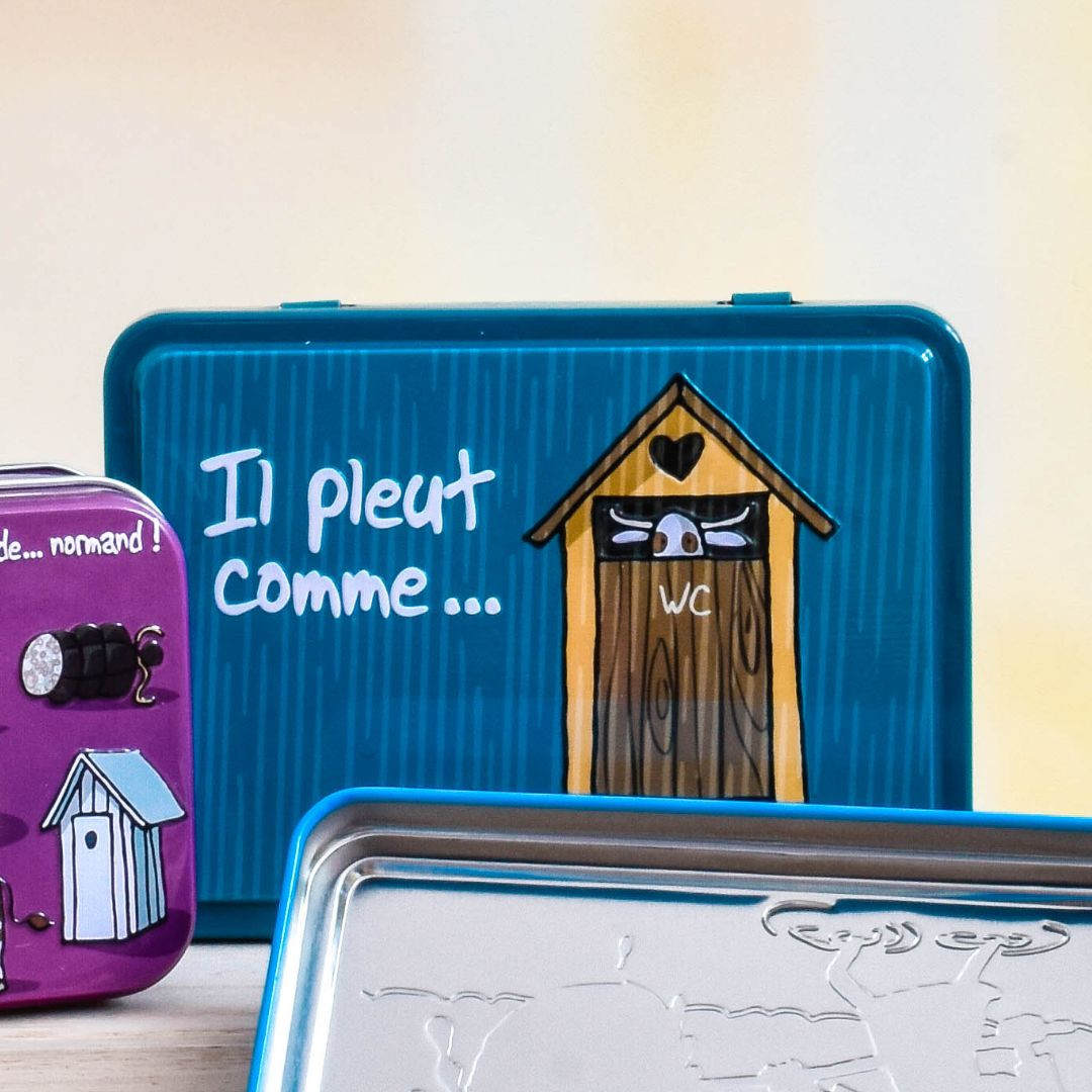 Achat Boîte demi sucrette Il pleut comme … " HIHIHI caramels au beurre salé" en ligne 3 