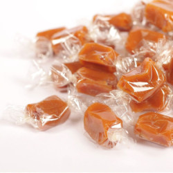 Grande boîte en bois drapeau breton caramels au beurre salé et à la fleur de sel de Bretagne