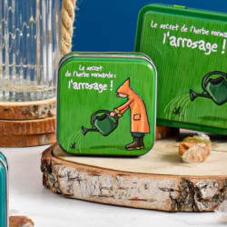 Boîte savon L'arrosage" HIHIHI caramels au beurre salé"