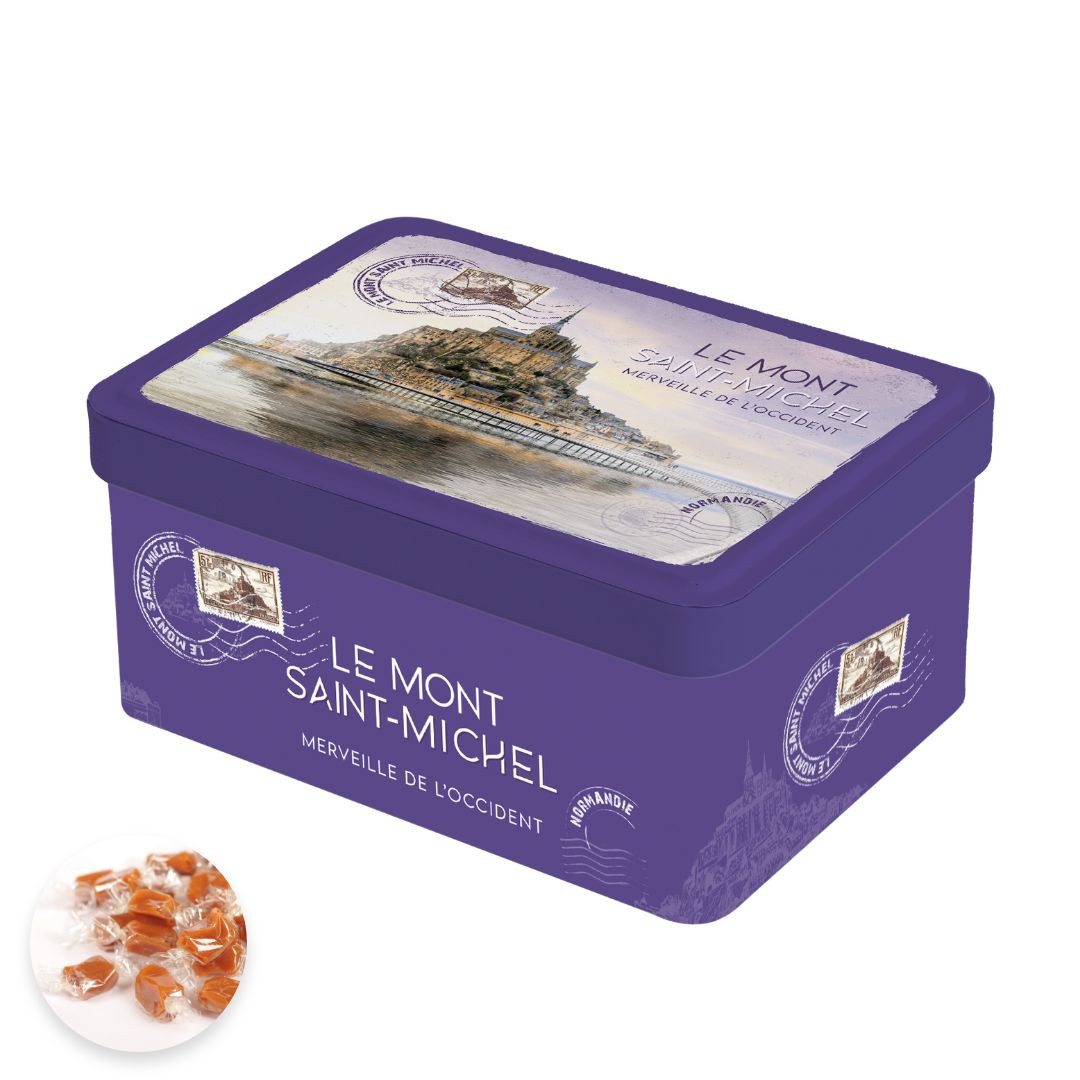 Achat Boîte sucrette Mont-Saint-Michel merveille de l'occident caramels au beurre salé fabriqué en Normandie en ligne 1 