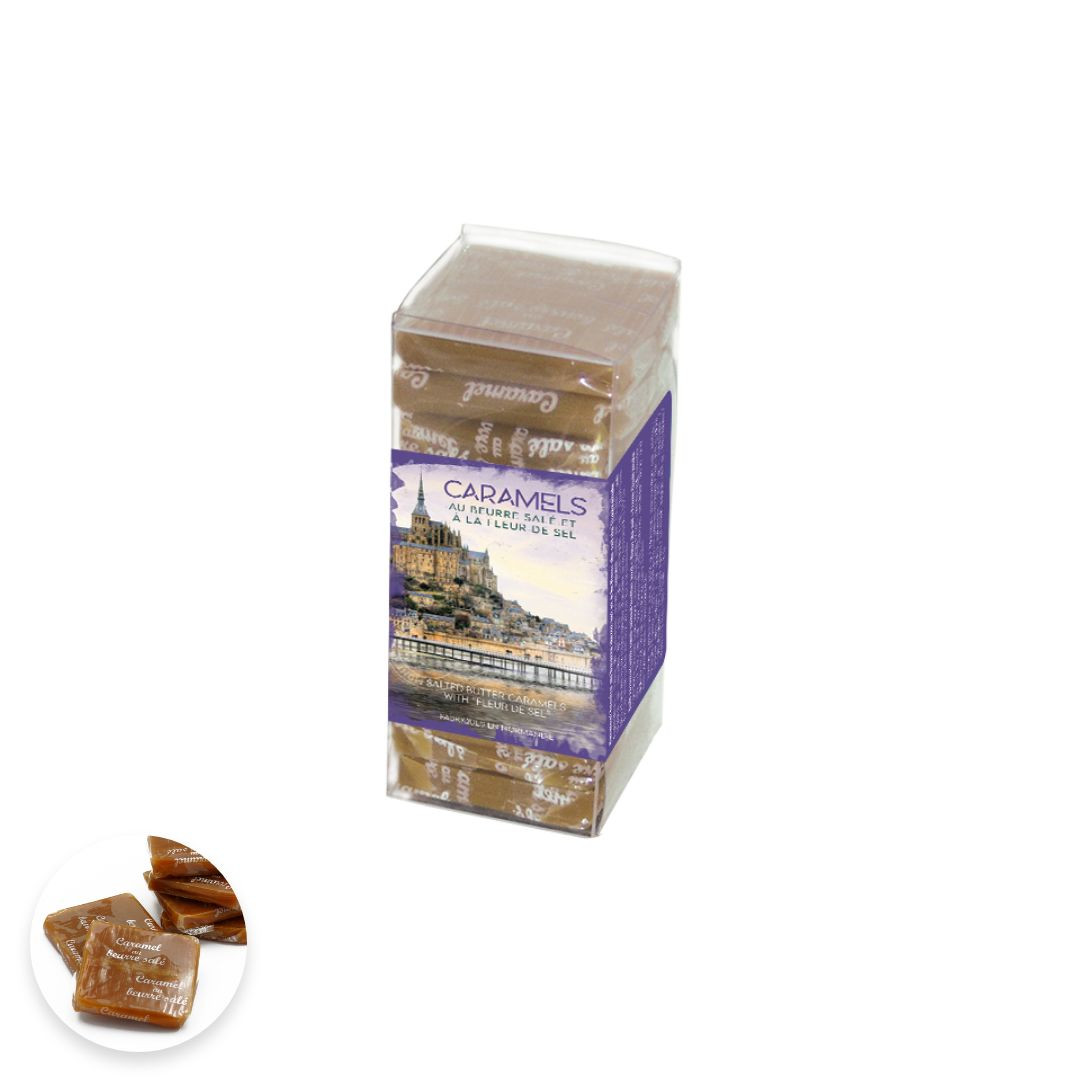 Achat Tubo Mont-Saint-Michel merveille de l'occident bouchées caramels au beurre salé et à la fleur de sel en ligne 1 