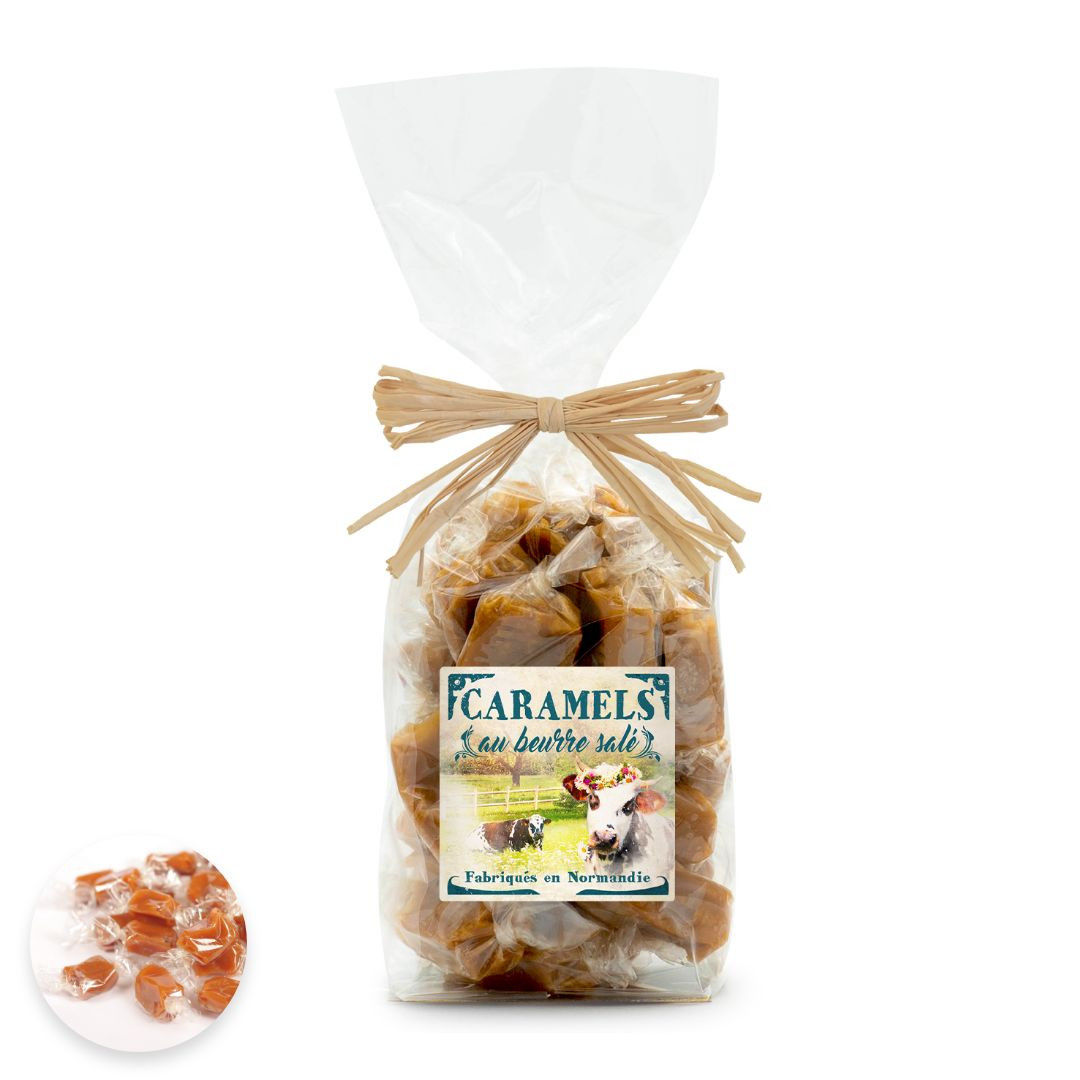 Achat Sachet Normandie vintage caramels au beurre salé fabriqués en Normandie en ligne 1 