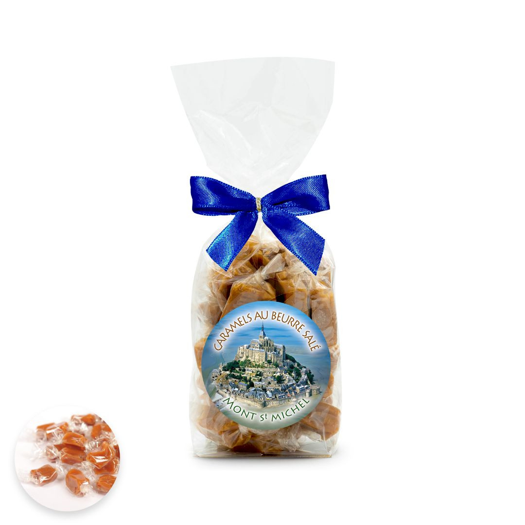 Achat Sachet Mont-Saint-Michel photo caramels au beurre salé fabriqués en Normandie en ligne 1 
