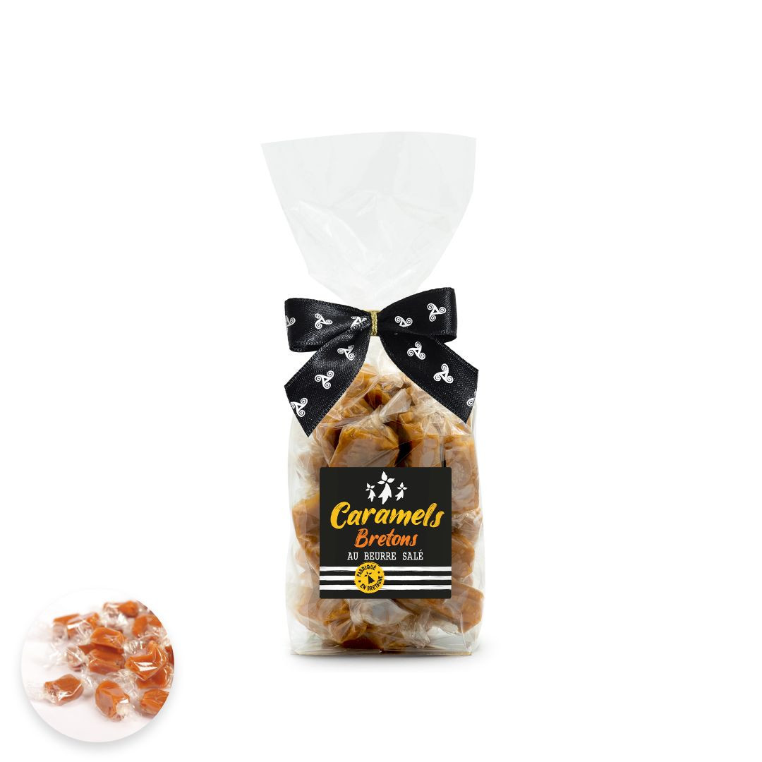 Achat Petit sachet drapeau breton caramels au beurre salé et à la fleur de sel de Bretagne en ligne 3 