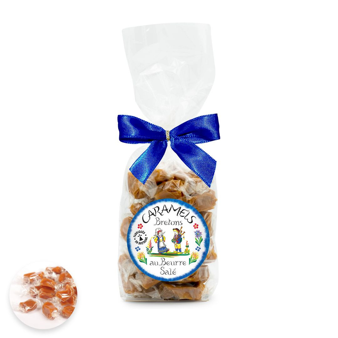 Achat Grand sachet faïence caramels au beurre salé et à la fleur de sel de Bretagne en ligne 1 